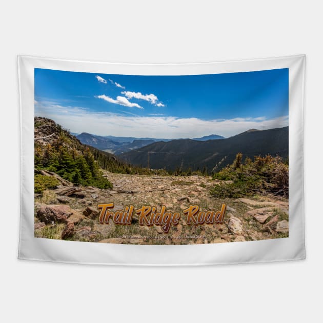 Trail Ridge Road in Rocky Mountain National Park Tapestry by Gestalt Imagery