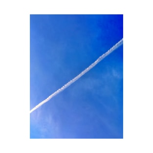 Contrail in a Bright Blue Sky T-Shirt