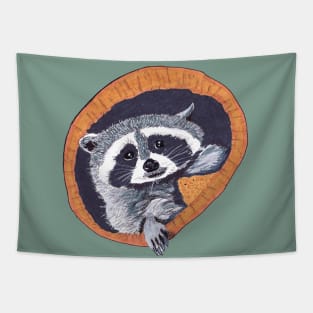 Peekaboo Raccoons Collection #1 Tapestry