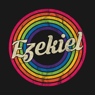 Ezekiel - Retro Rainbow Faded-Style T-Shirt