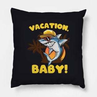 Vacation Shark funny Holiday Shirt Pillow