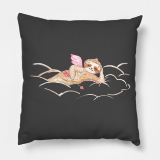 sloth cupid Pillow