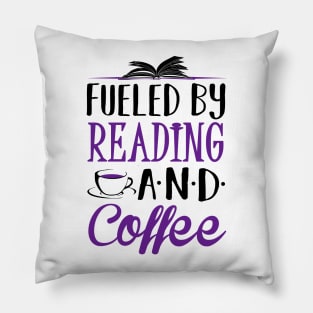 Fueled by Reading and Coffee Pillow