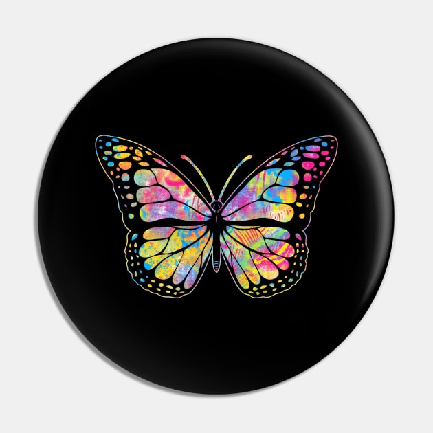 Pansexual Butterfly design Streetwear Graffiti Hand Drawn Pin by phoxydesign