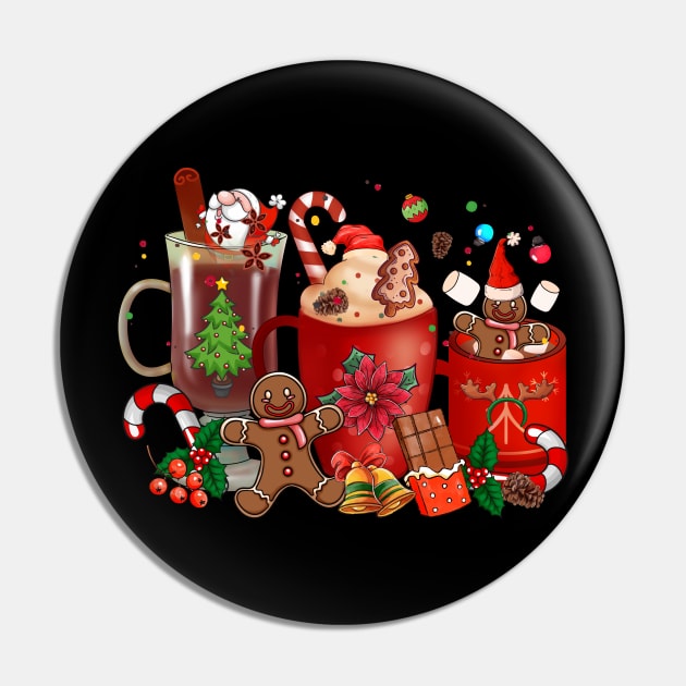 Hot Chocolate and Christmas Candy Pin by OWHolmes Boss Band