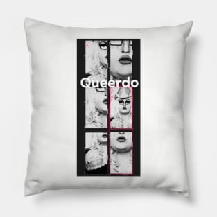 Giganta Smalls Queerdo black and white Pillow