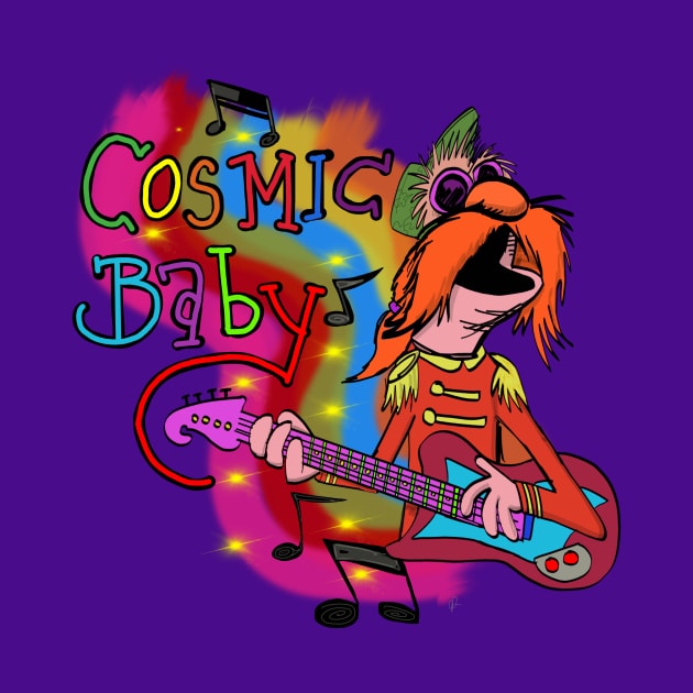 Cosmic Baby Floyd pepper muppets by wolfmanjaq