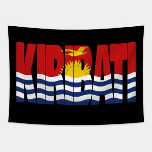 Kiribati flag stencil Tapestry