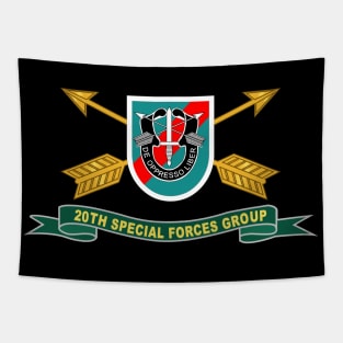 20th Special Forces Group - Flash w Br - Ribbon X 300 Tapestry