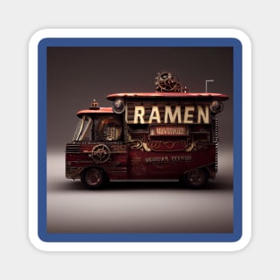 Steampunk Tokyo Ramen Food Truck Magnet