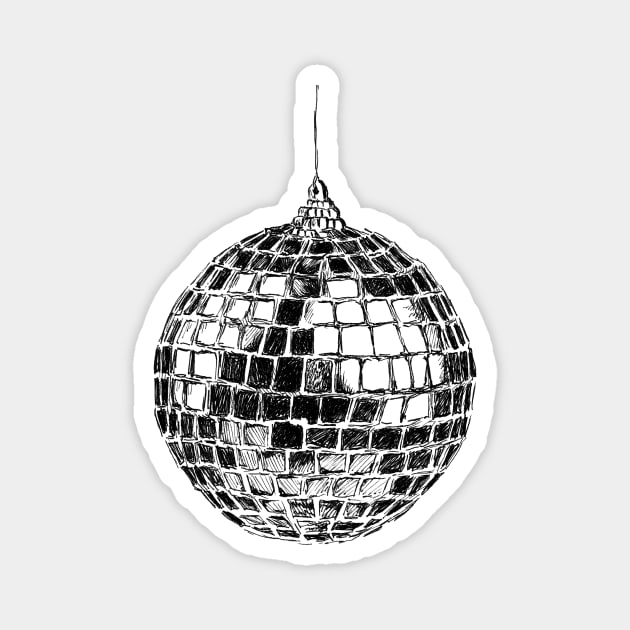 Mirror Ball Art - Mirror Ball - Magnet