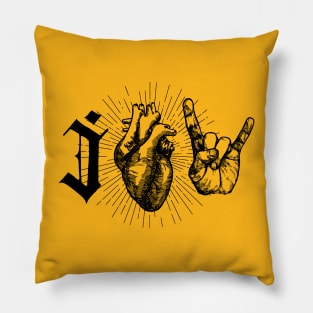 I Love Rock And Roll Music: Edgy Design For Music Lovers Pillow