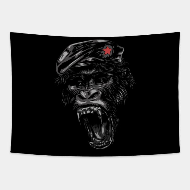 Gorilla Warfare Tapestry by mckirbz