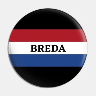 Breda City in Netherlands Flag Pin