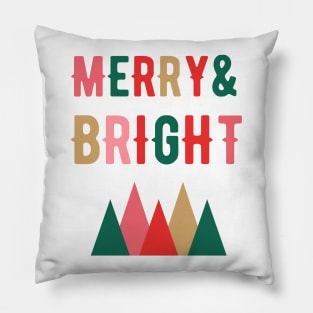 Merry Christmas - Merry and Bright Pillow