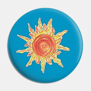 Fiery Sun Pin