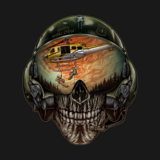 Aircrew Morale siskiyou Rappel Crew Skull T-Shirt
