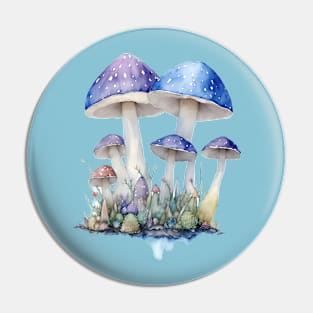 Fantasy Mushroom Family Pin