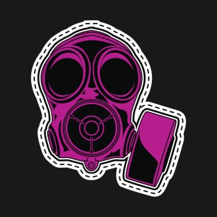 Bright Pink Gas Mask T-Shirt