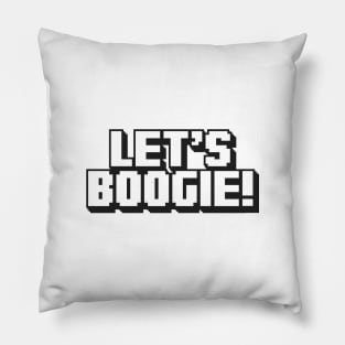 Let's Boogie (Dark Logo - Light) Pillow