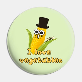 I love vegetables,CORN Pin