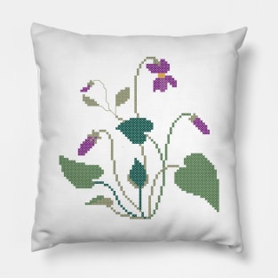 Illinois New Jersey Wisconsin Rhode Island State Flower Violet Pillow