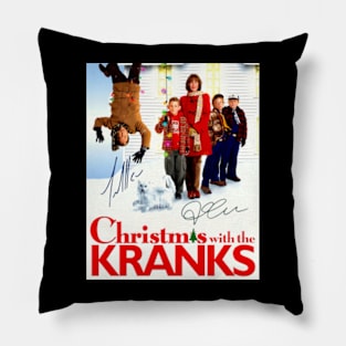 Christmas With The Sitcom Kranks Natural Vintage Pillow