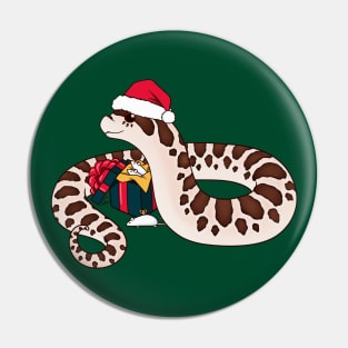 Arctic Western Hognose Snake, Christmas Edition Pin