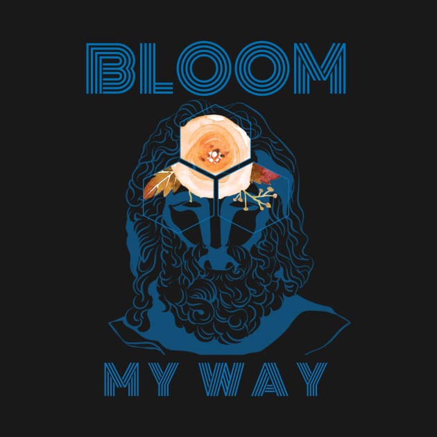 Bloom My Way Out of the Dark French Blue by LilBlossom