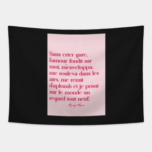 Love Quotes - Marilyn Monroe Tapestry