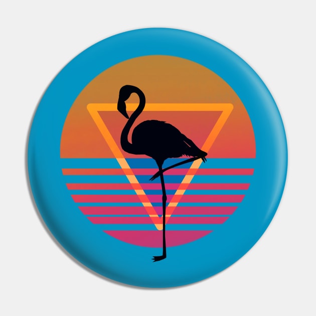 80s Fashion Flamingo Pin by AlondraHanley