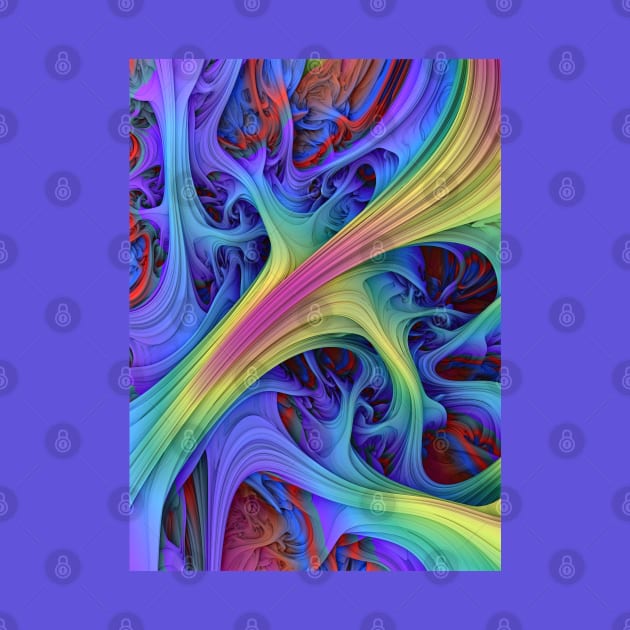 Tundara IV. Psychedelic Purple Abstract Art by love-fi