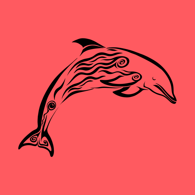 DOLPHIN TATTOO by KARMADESIGNER T-SHIRT SHOP