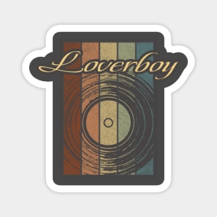 Loverboy Vynil Silhouette Magnet