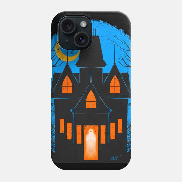 FrightFall2021: Haunted House Phone Case by Chad Savage