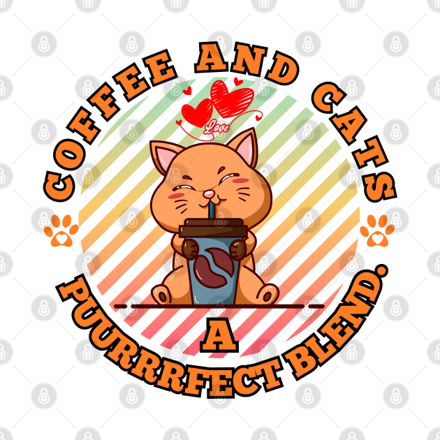 Coffee and Cats a purfect blend this kitten loves caffeine by Shean Fritts 