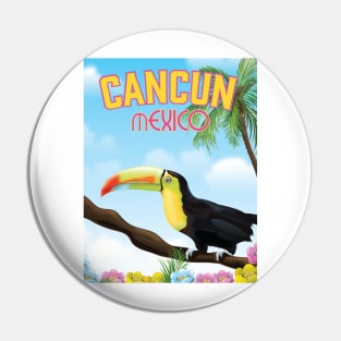 Cancun Mexico Travel poster Pin