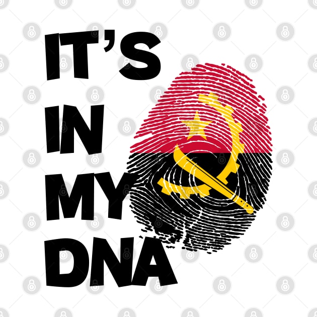 Flag of Angola in fingerprint by A Zee Marketing