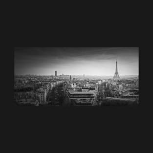 Black and white Paris panorama T-Shirt