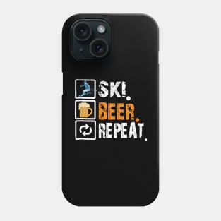 Ski Beer Repeat Phone Case