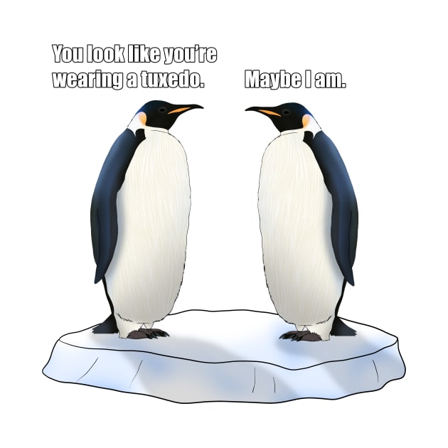 Penguin Tuxedo Joke by Trystonoga