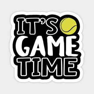 "It's Game Time", Tennis White Magnet