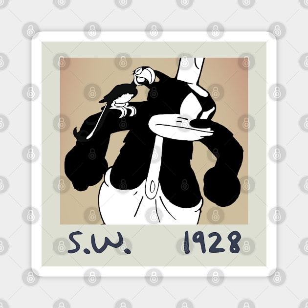 Steamboat Willie 1928 - 3 Magnet by Megadorim