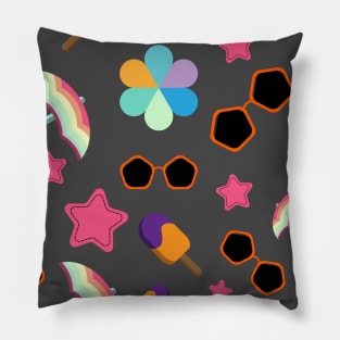 summer vibes pattern Pillow