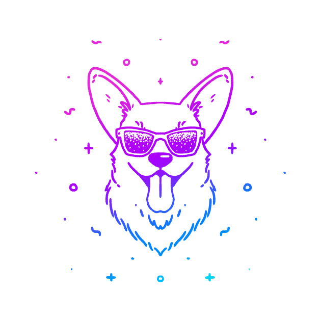 Cool Corgi (version I) by CorinnaSchlachter