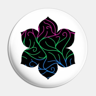 Black Velvet, Polysexual Flag Vines Pin