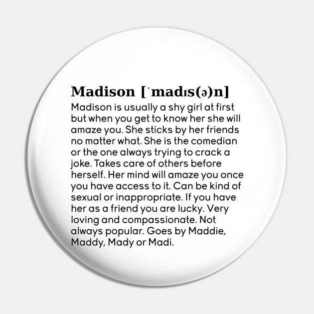 madison name definition (white) Pin by acatalepsys 