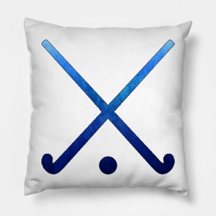 Field Hockey Dark Blue Pillow