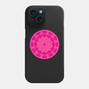 Pink Hearts Kaleidoscope Style Mandala Phone Case