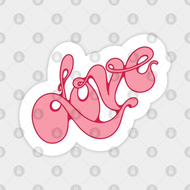 Pink Love Magnet by Ari